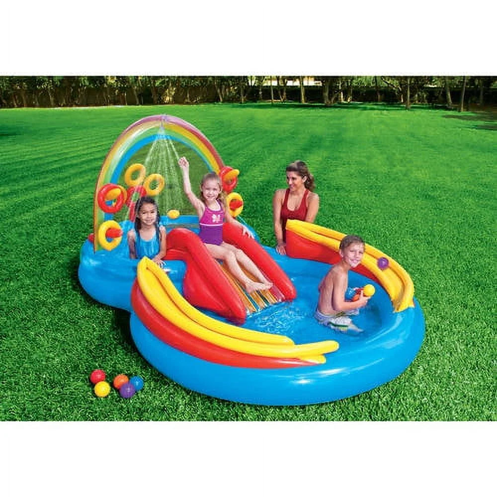 Inflatable Pool & Water Slide B13598