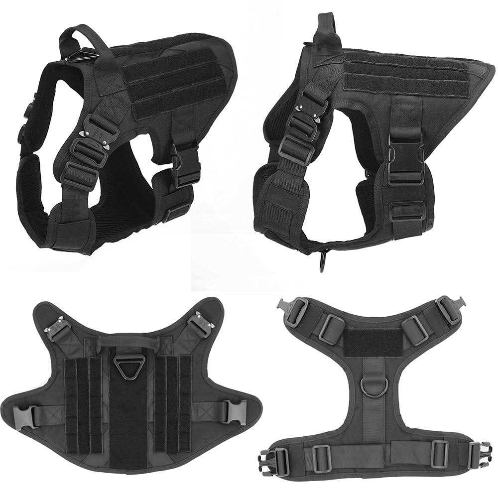 Tactical Dog Harness with Handle, No Pull Front Leash Clip N43034