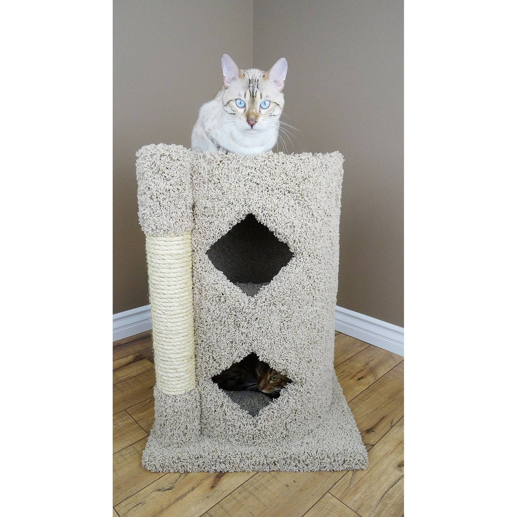2-Story Solid Wood Cat Condo A210008
