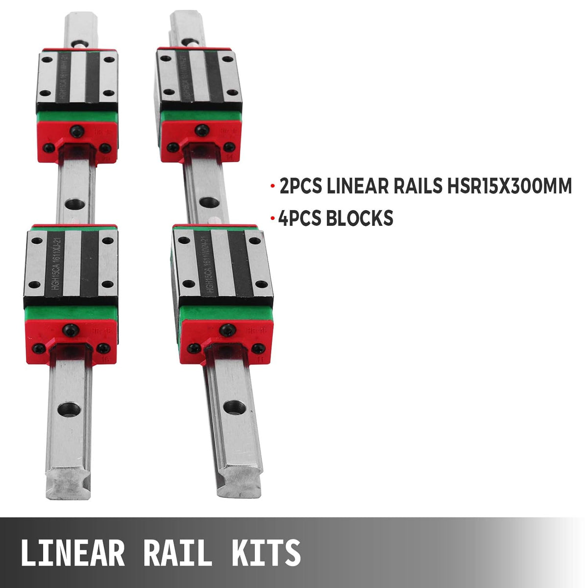 15-300mm Linear Rail with 4X Square Type Carriage Bearing Block F6541