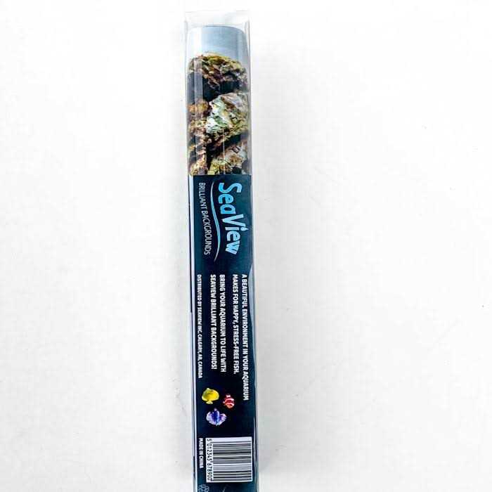 River Rock & Green Aquarium Background Decor S6474