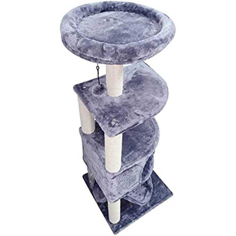 Cat Tree with Scratching Post and Hanging Bed A809016