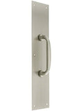 4 x 16 in. Push Plate with Pull Antique Brass U62750