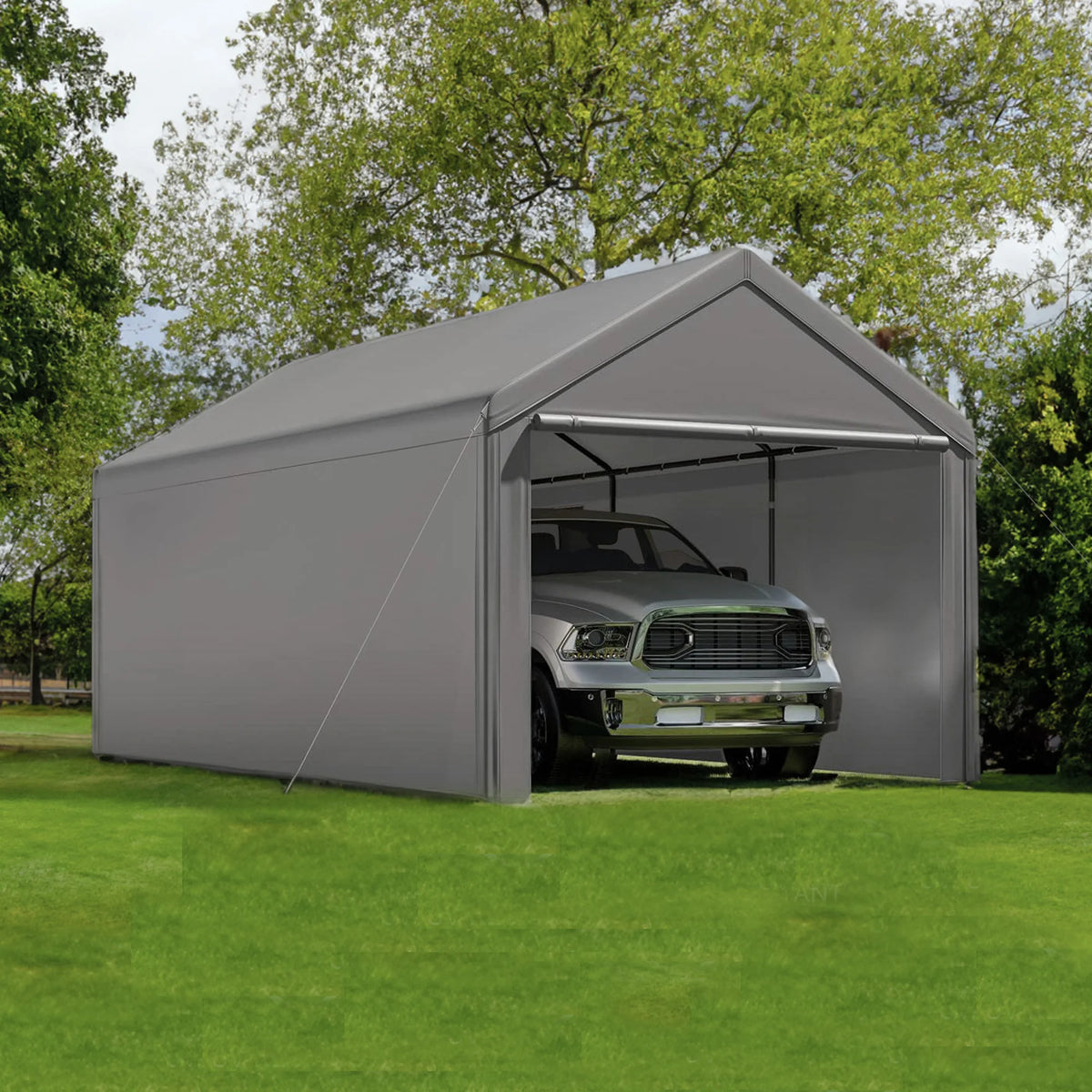 10 x 20ft Steel Carport with Side Walls O815
