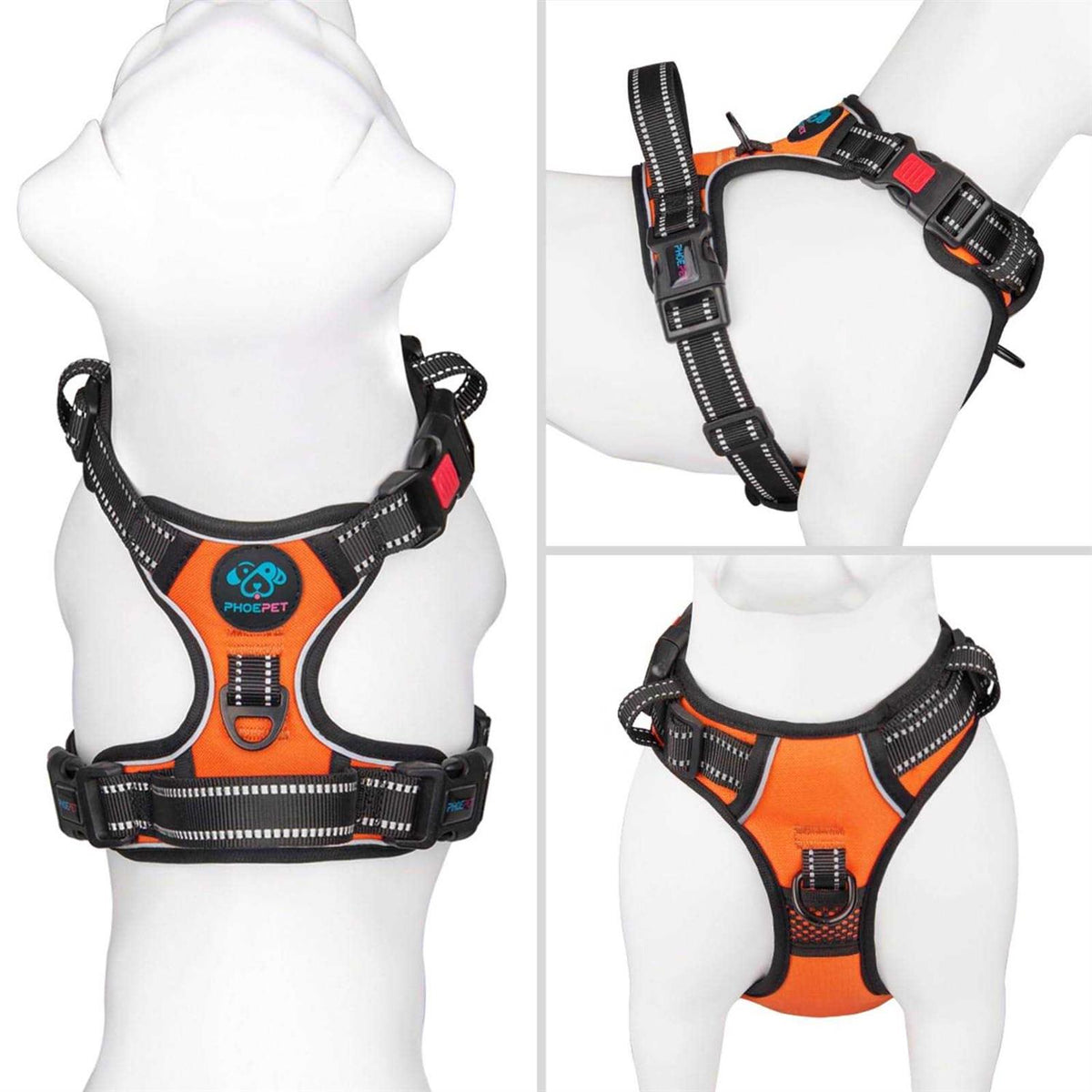 No Pull Reflective Dog Harness with Handle U711036