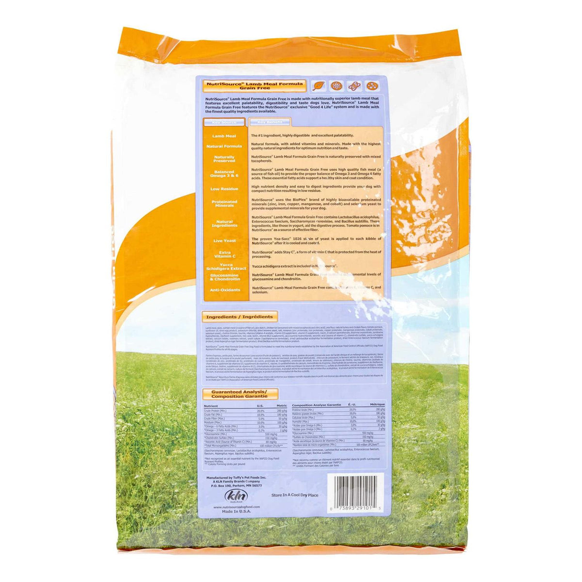Grain Free Lamb Meal Peas Dog Food F7645