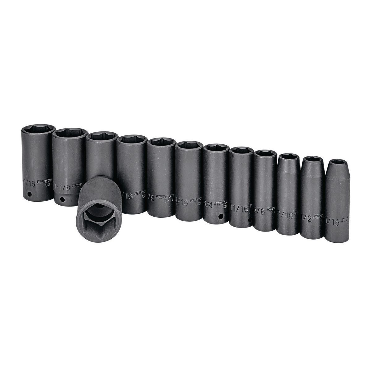 1/2 in. Drive SAE Impact Deep Socket Set, 13 Piece D917388