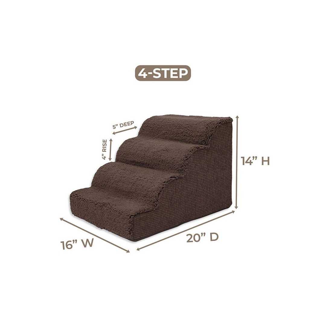 High Density Foam Scalloped Sherpa Top 4 Steps K342046