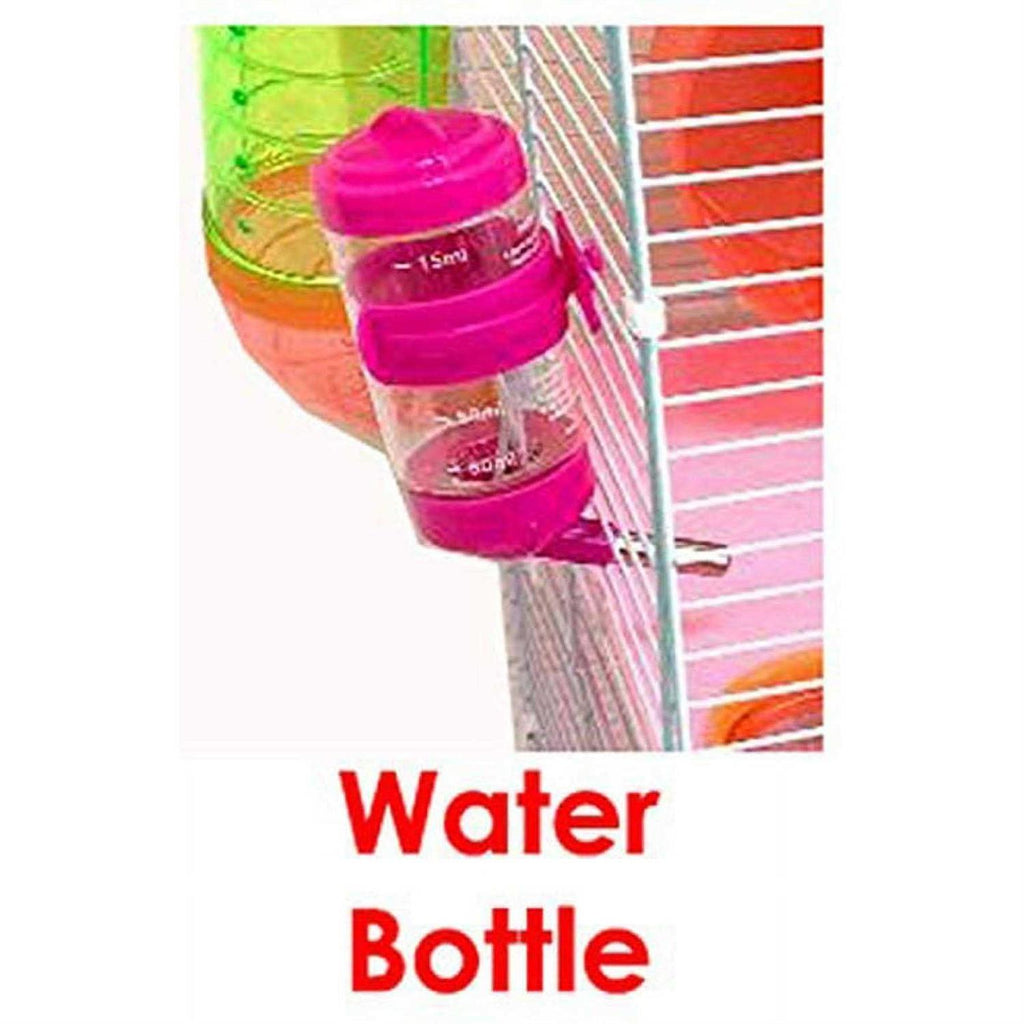 Pink 5-Levels Hamster Mouse Cage with Long Crossover Tube S3739