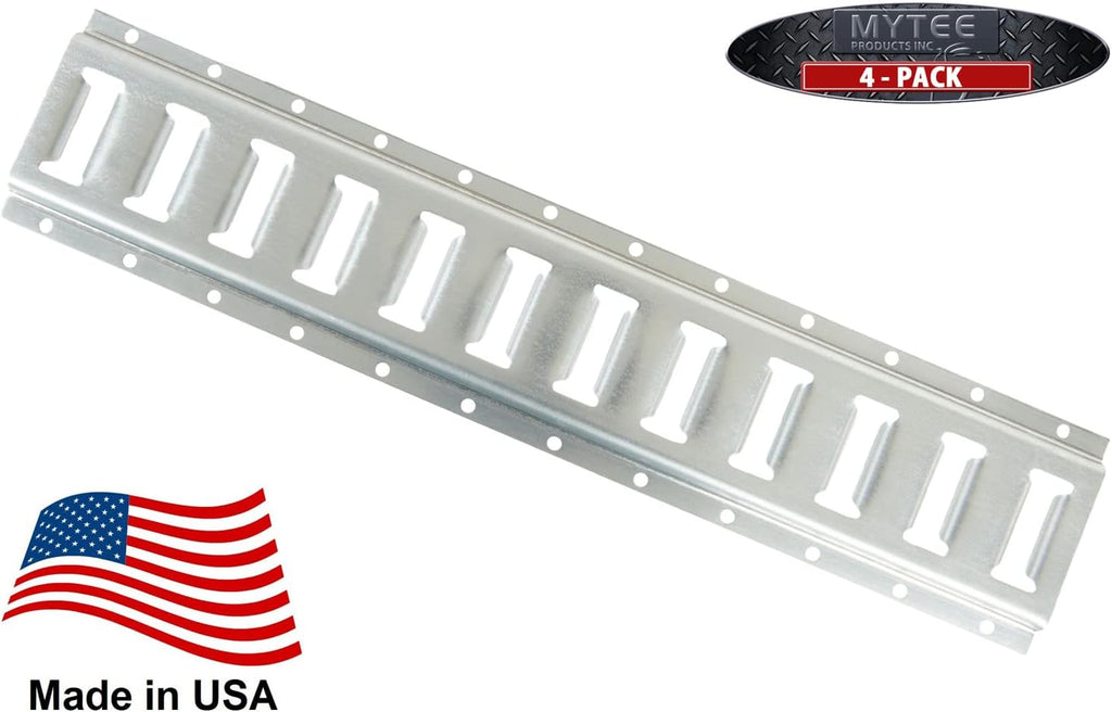 8 Pack 2' Galvanized Steel E-Track Tie-Down Rail G631