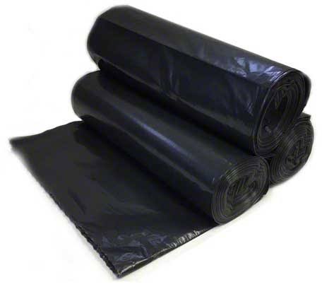 12 Micron Black Coreless Can Liner Roll H182