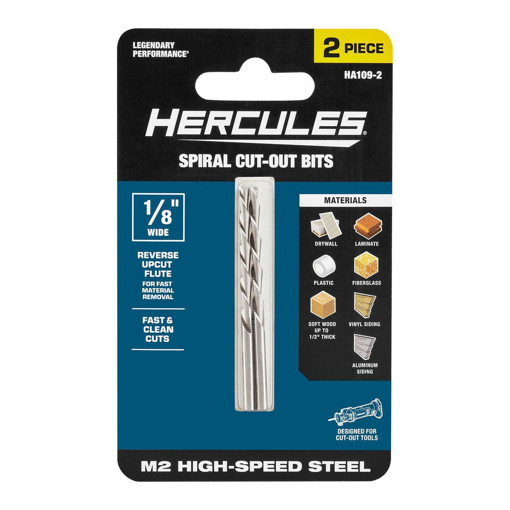 1/8 in. M2 High-Speed Steel Spiral Cut-Out Bits, 2-Pack Q361248