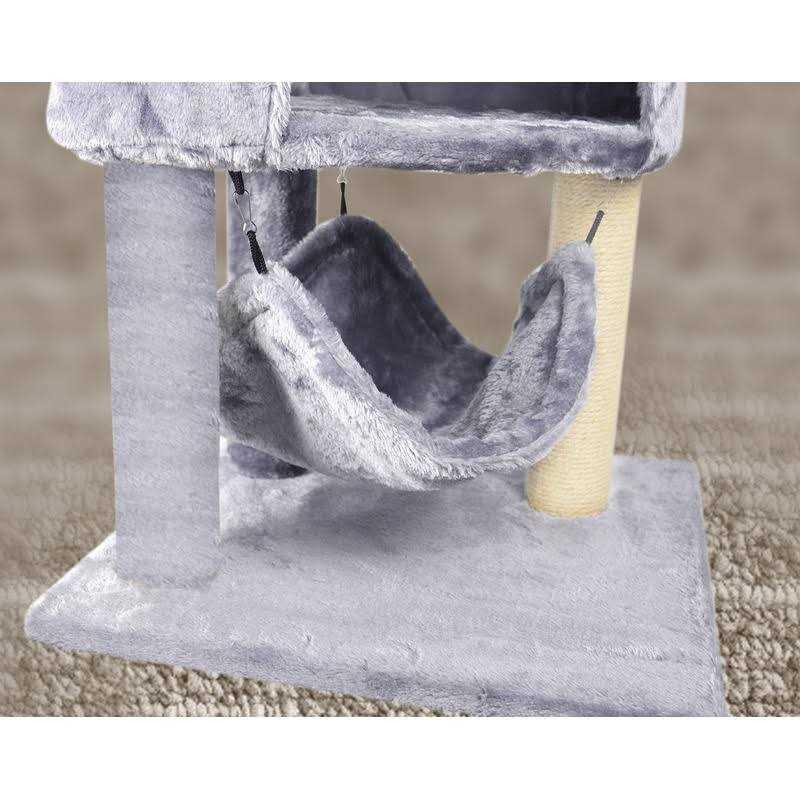 Cat Tree with Scratching Post and Hanging Bed A809016