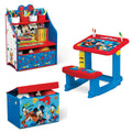 3-Piece Toddler Room-in-a-Box with Desk, Storage Station & Toy Box P3266