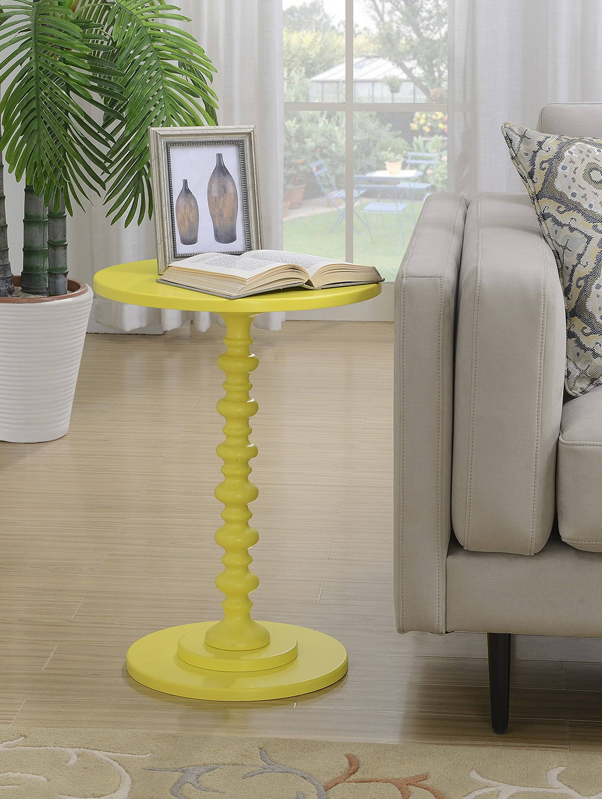 Yellow Spindle Table W9047