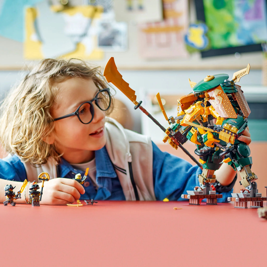 Building Toy Set with 2 Battle Mechs and 5 Minifigures U624