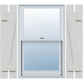 Rustic Two Board Spaced Board-n-Batten Faux Wood Shutters Y863