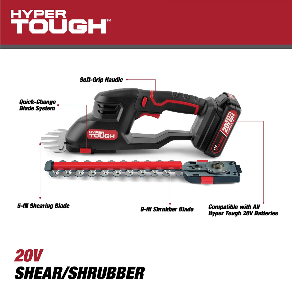 20V Cordless Shear and Shrubber with Battery and Charger N212762