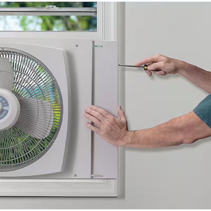 16 in. Window Fan with Ventilation J82514