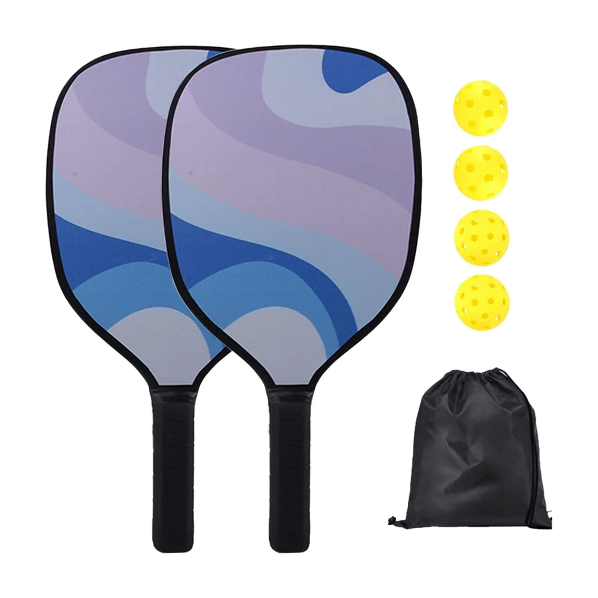 Pickleball Paddles Set with 2 Paddles 4 Balls and 1 Bag N288226