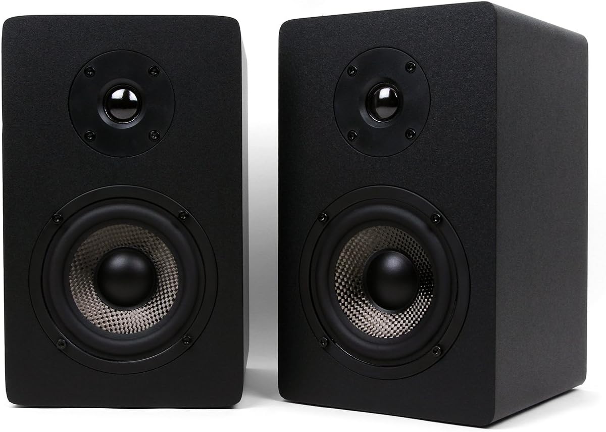 Black 2-Way Bookshelf Speakers, Pair L4287