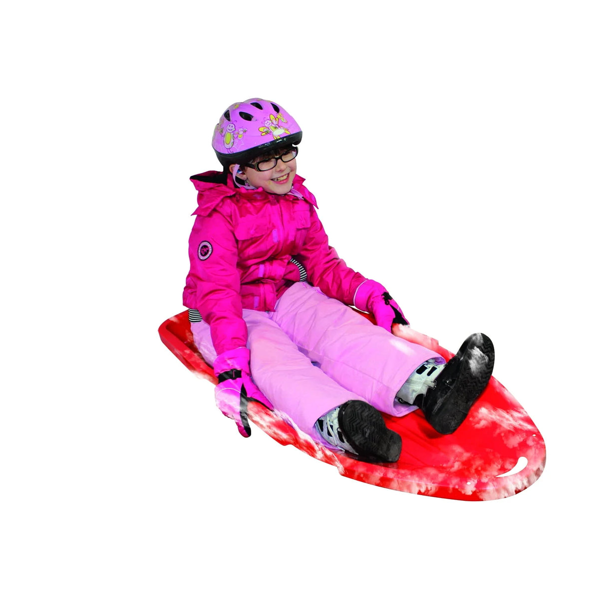 Two-Rider Sled Tough Polyresin Red K18521