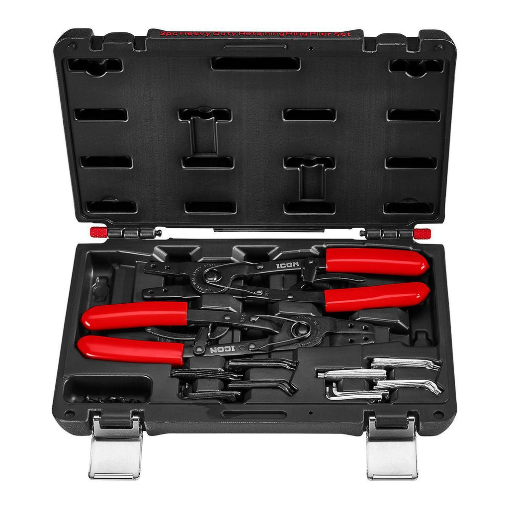 Ratcheting Retaining Ring Pliers Set with Replaceable Tips, 2-Piece J637734