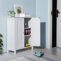 White Free Standing Bathroom Floor Cabinet with Adjustable Shelf F37920