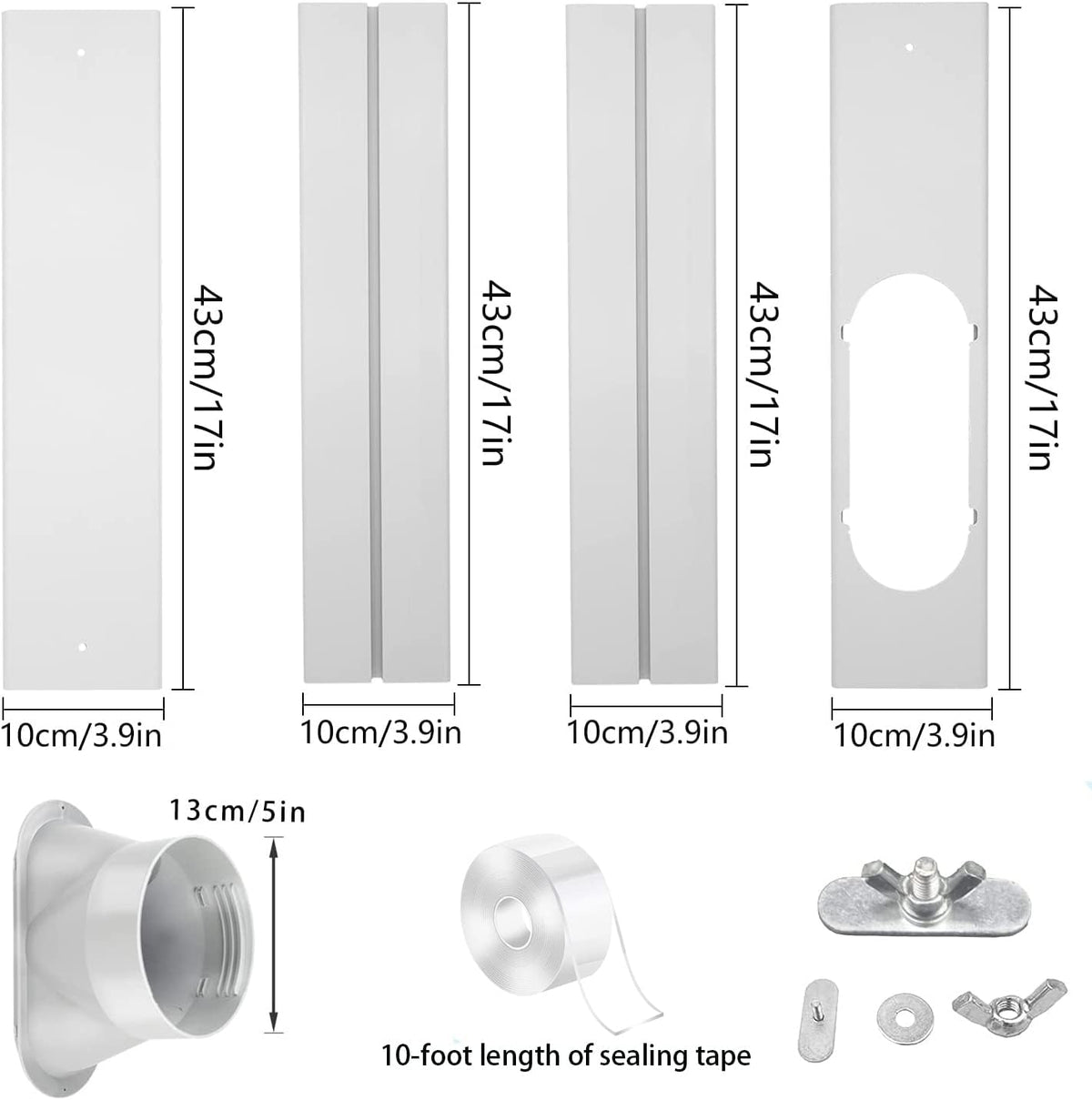 Portable AC Window Kit with 5.1” Exhaust Hose J473239