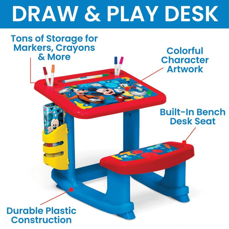 3-Piece Toddler Room-in-a-Box with Desk, Storage Station & Toy Box P3266