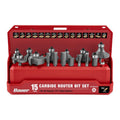15-Piece Carbide Router Bit Set Z594