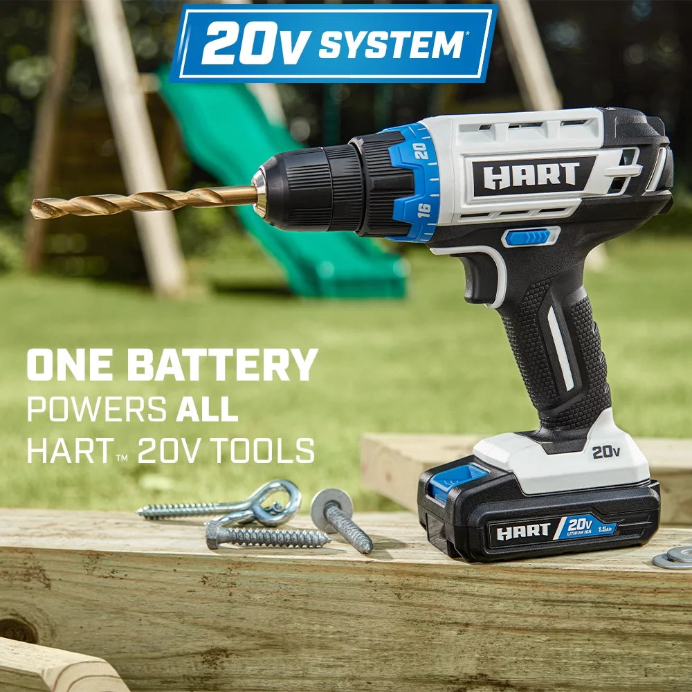 Cordless 1/2-inch Drill and LED Light Kit with 14-Piece Accessory Kit J131820