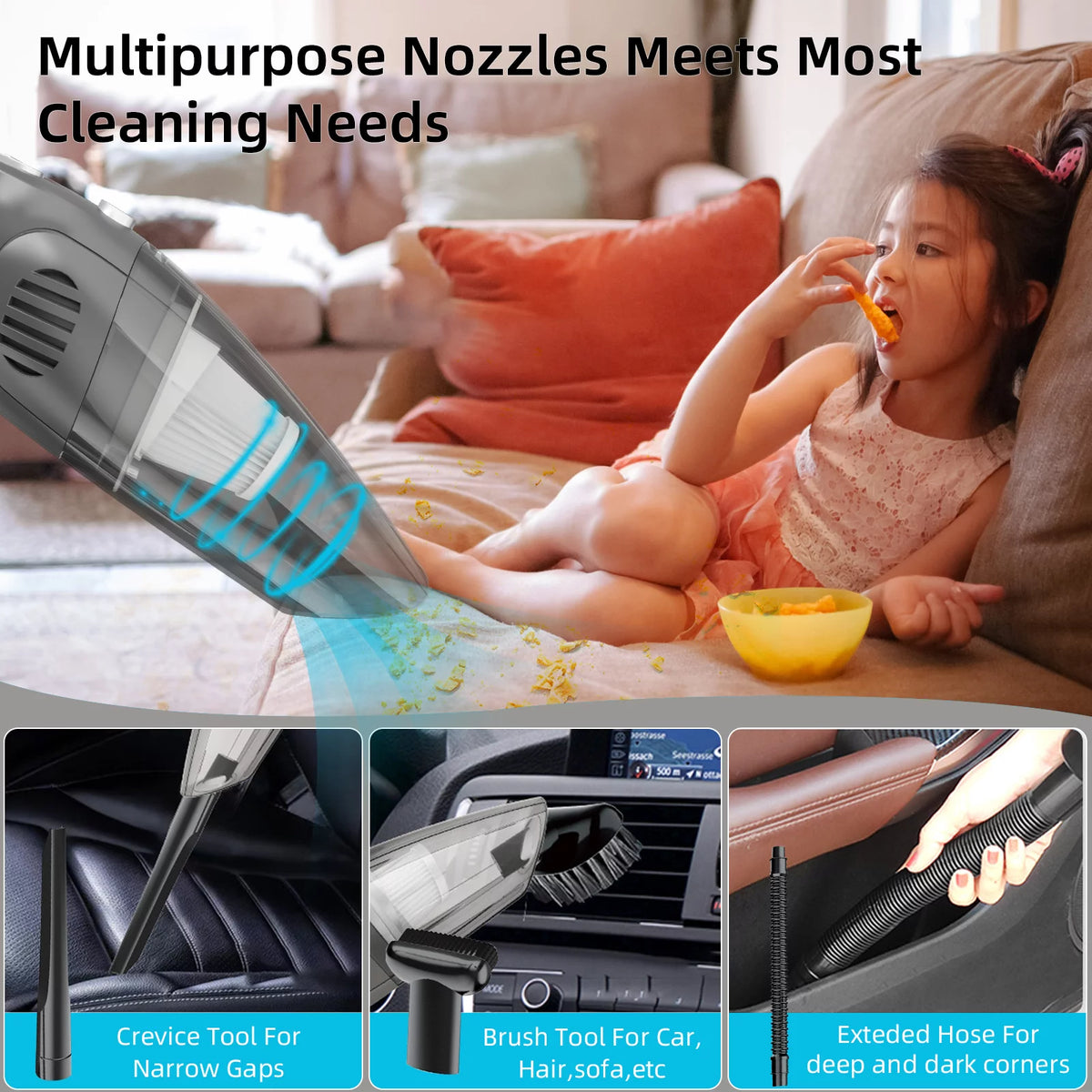 Cordless Handheld Car Vacuum Cleaner G659446