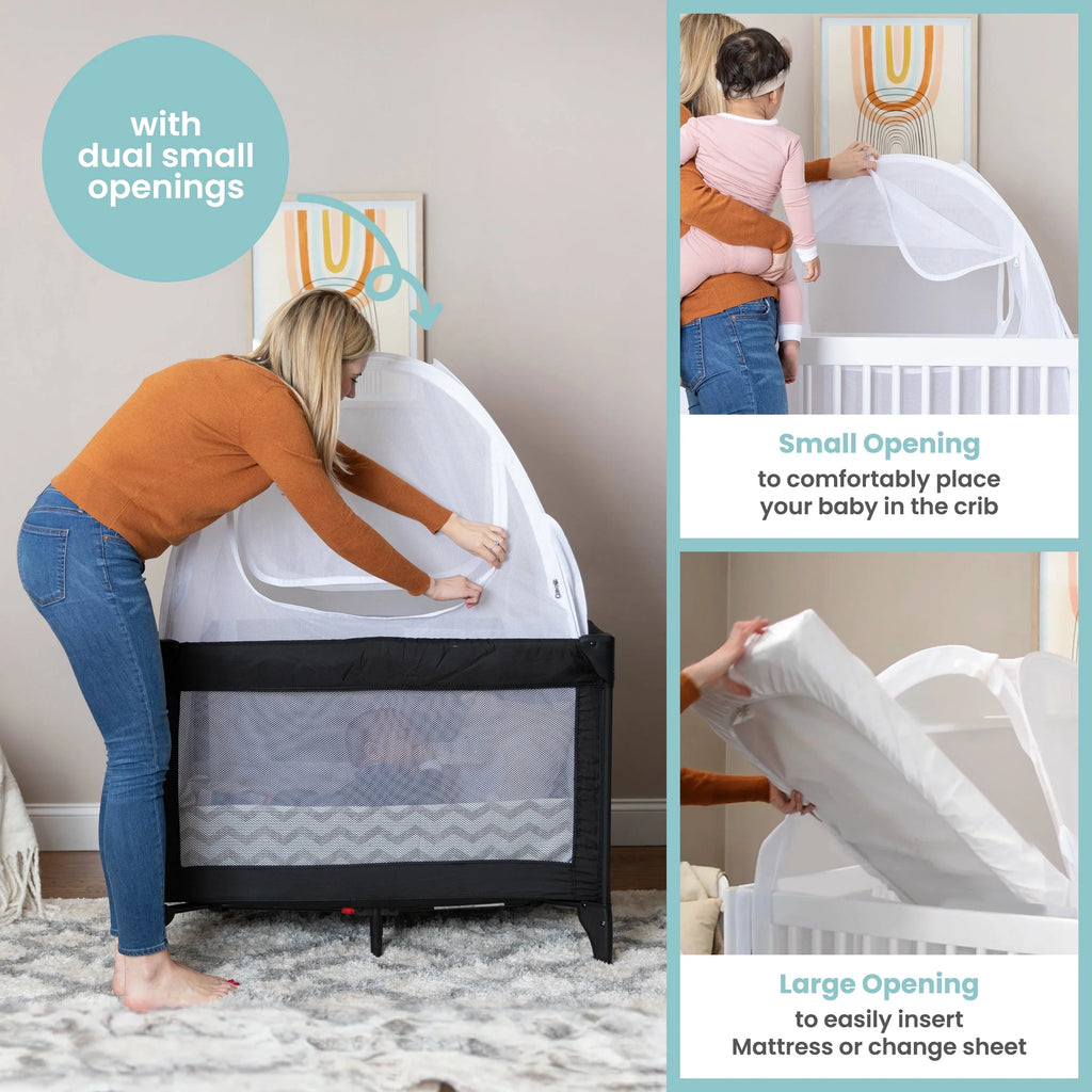 Baby Safety Pop Up Pack n Play Tent with Auto-Lock Zippers K93714