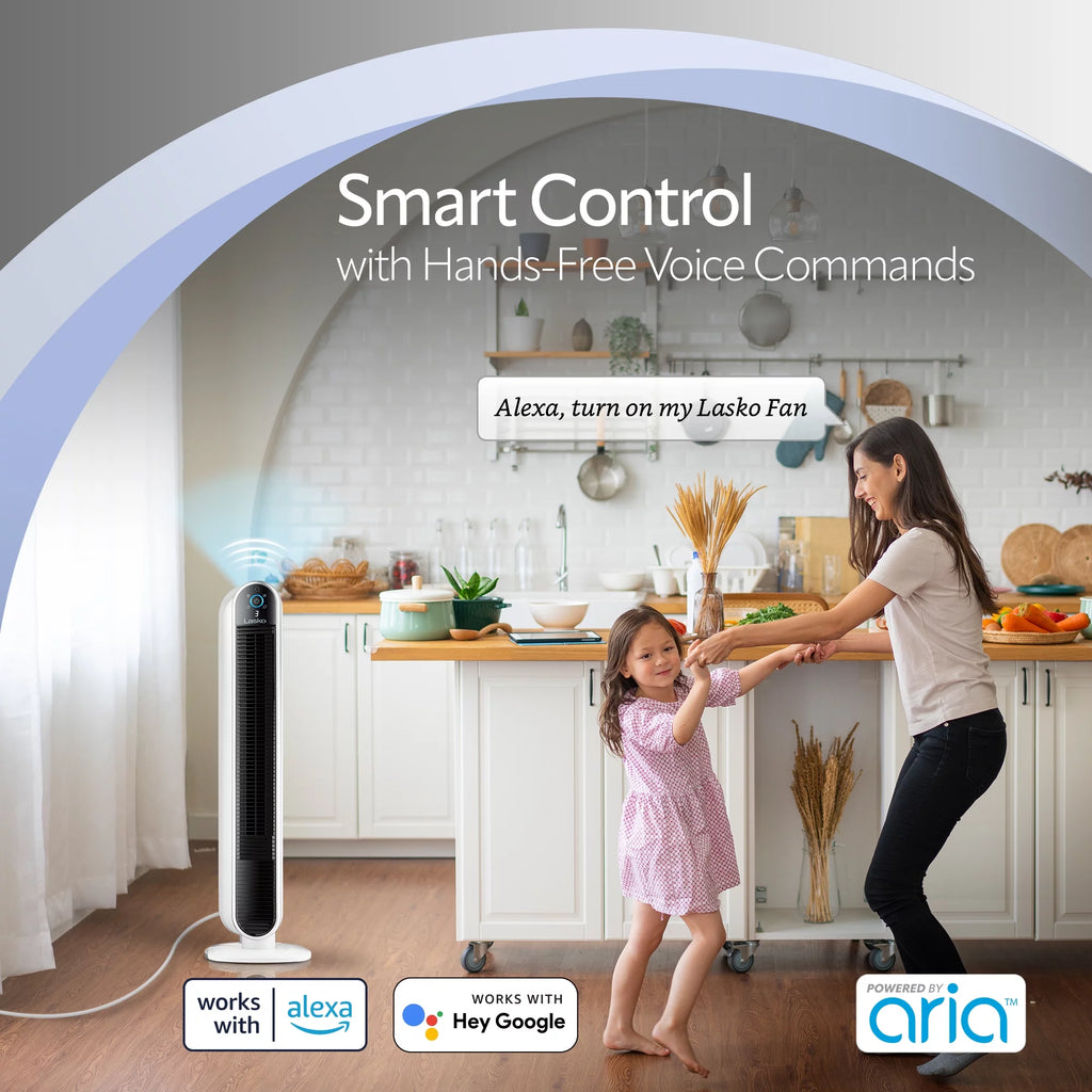 40 Smart Tower Fan Wi-Fi Connected 5 Speeds W838