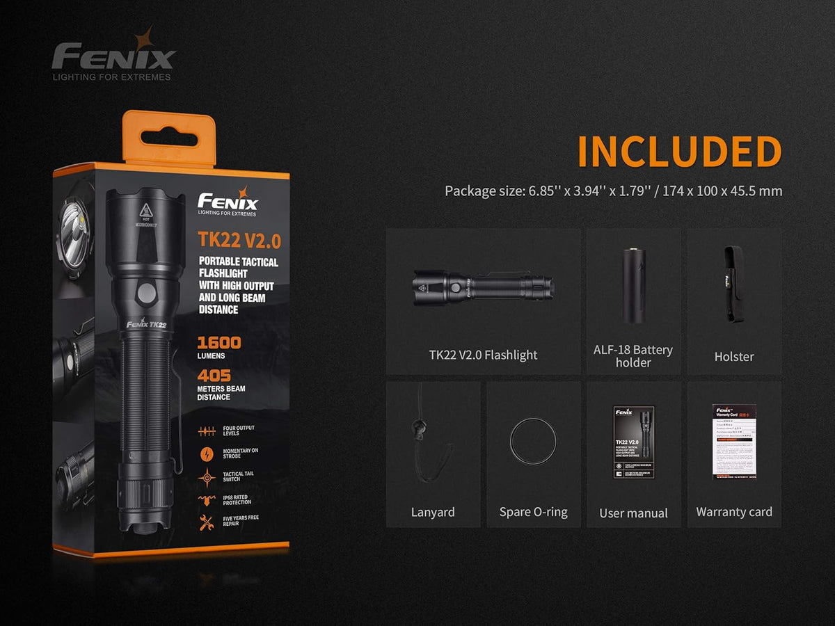 1600 Lumens LED Flashlight with Battery Carry Case R753027