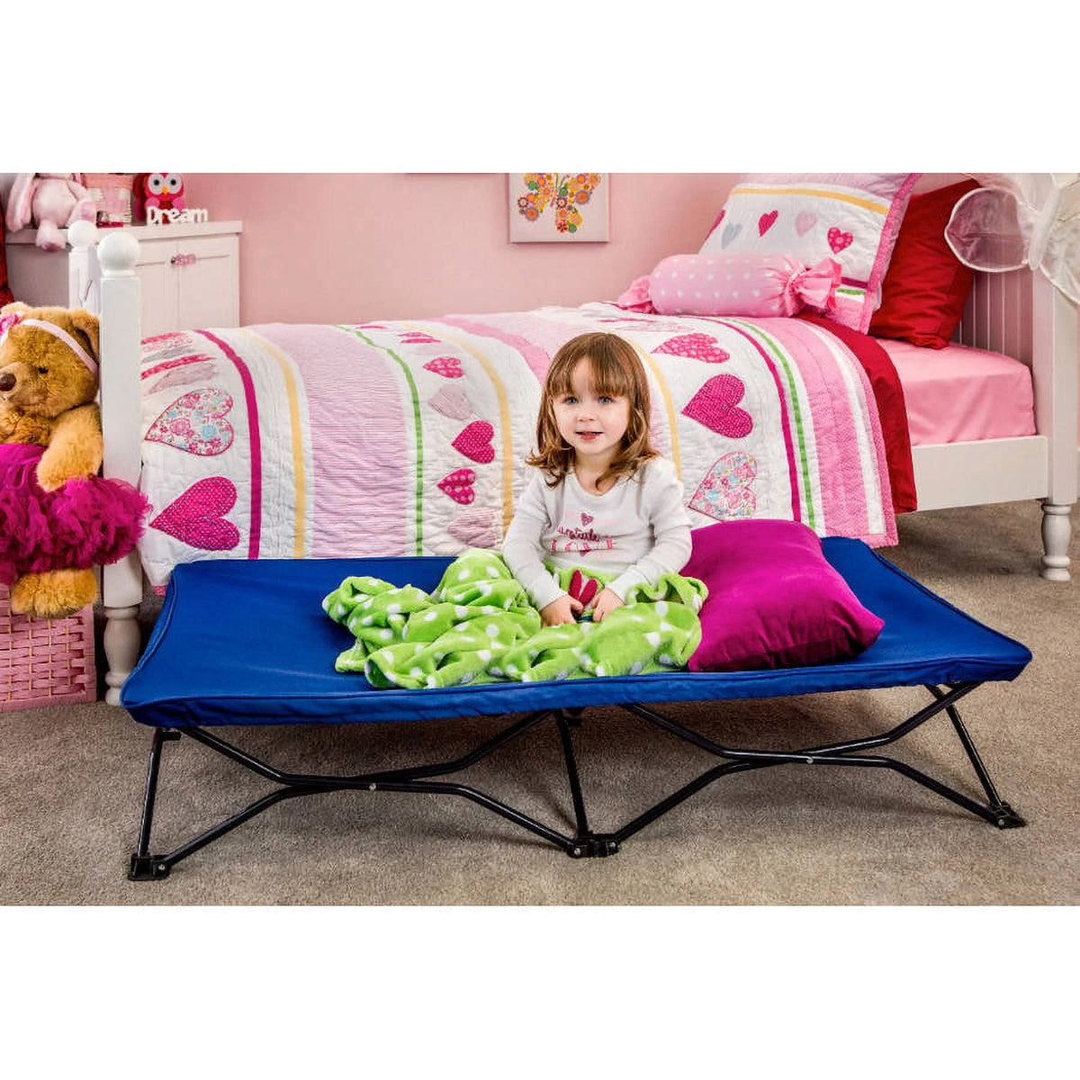 Portable Toddler Bed with Fitted Sheet E5307