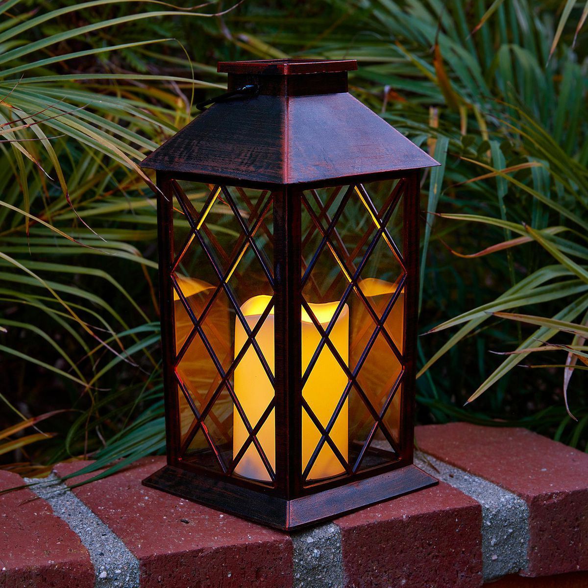 11 in. Solar LED Lantern X3936