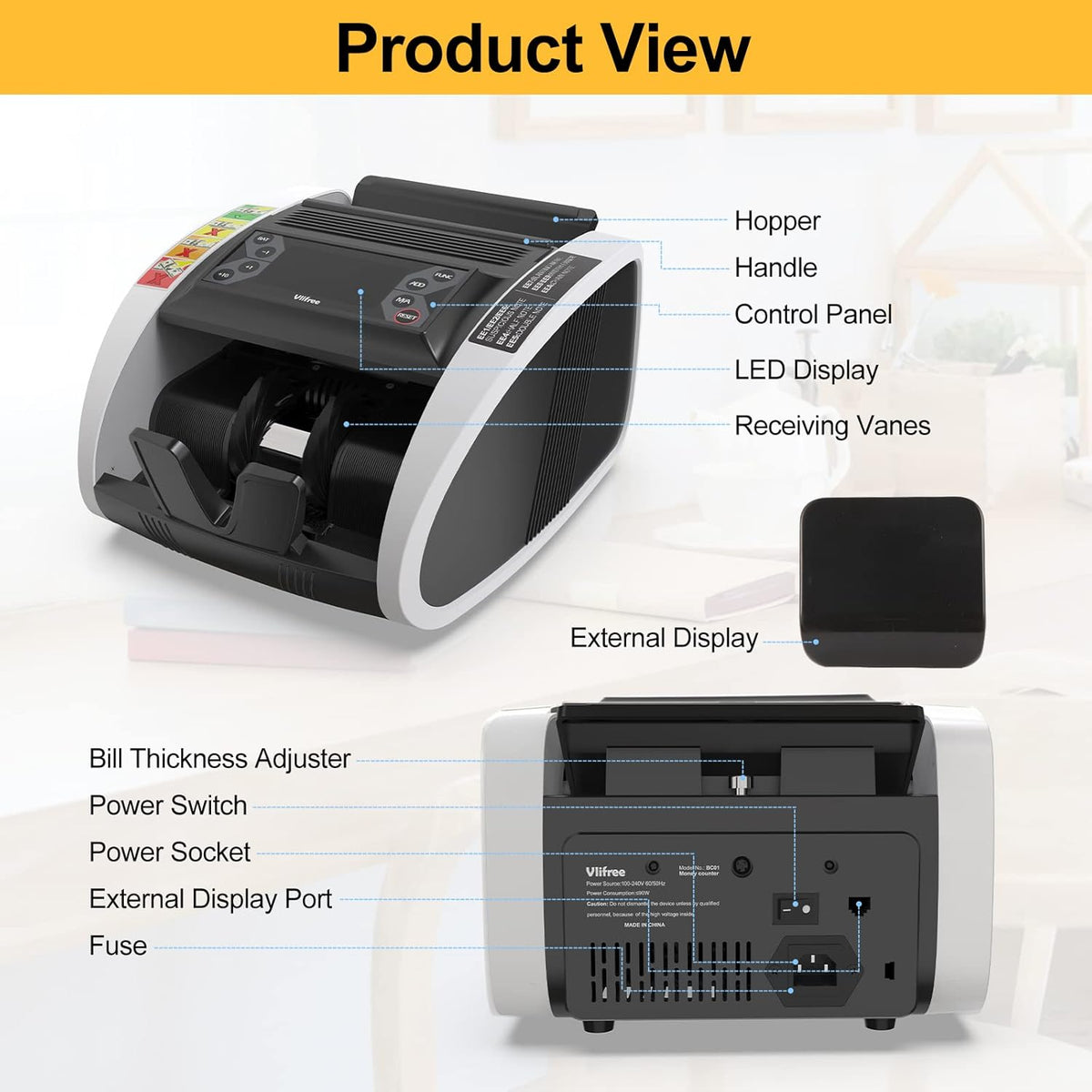 Money Counter Machine with Counterfeit Detection X197