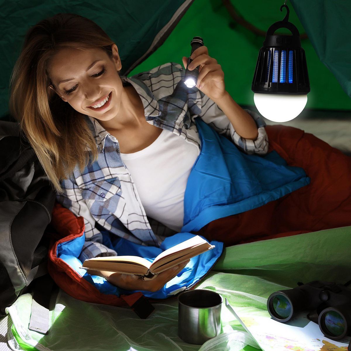 Rechargeable Camping Lantern and Bug Zapper R799