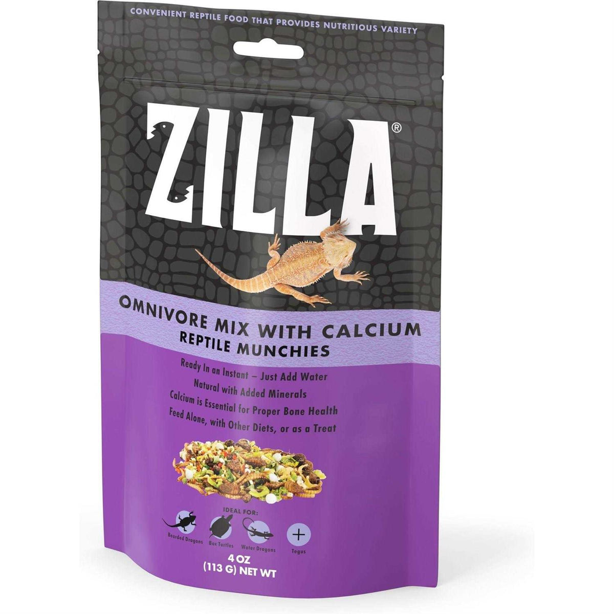 Reptile Munchies Omnivore Mix with Calcium O34784