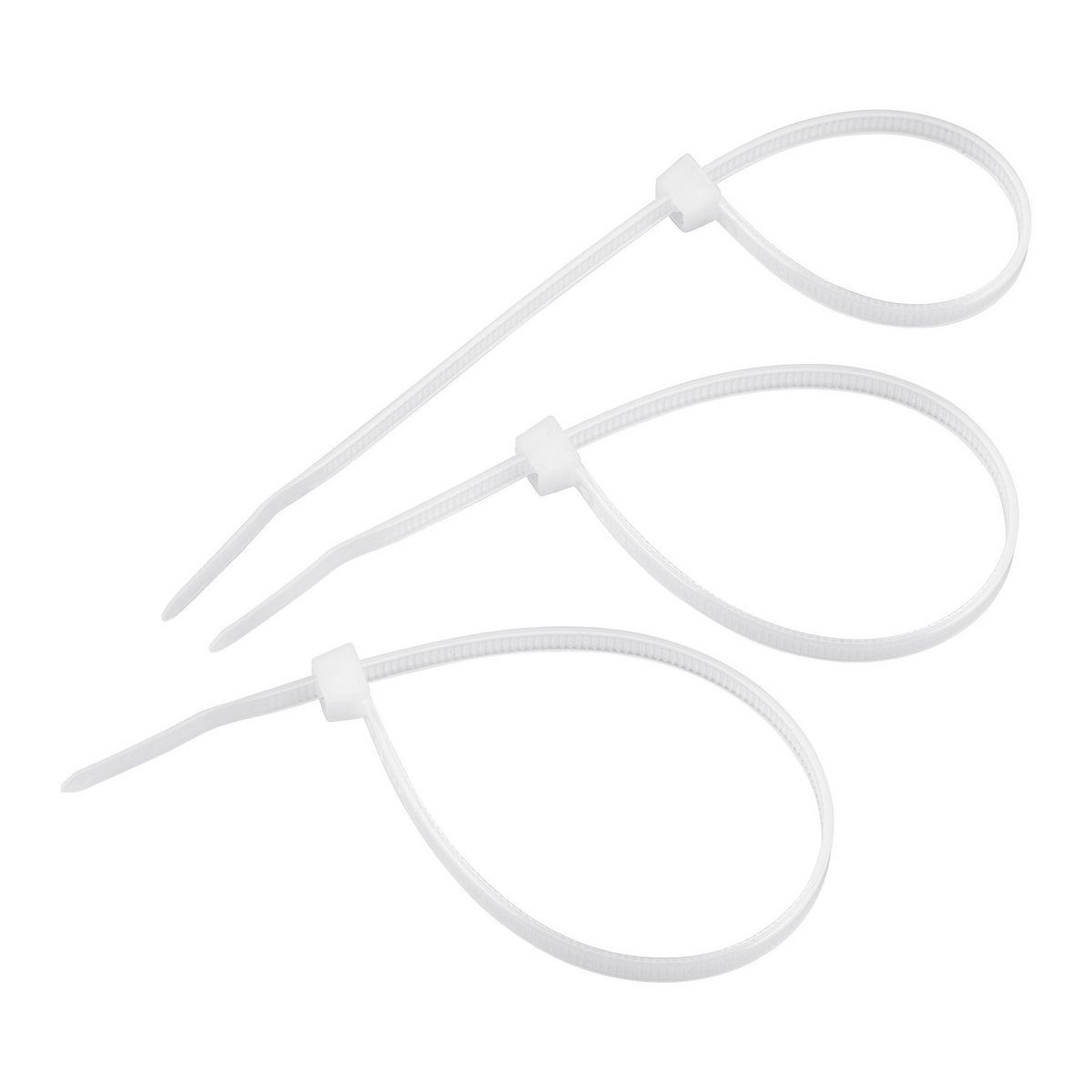 White 8 in. Cable Ties 100-Pack H48314