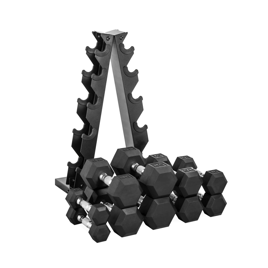 150 Lb. Rubber Hex Dumbbell Weight Set C614