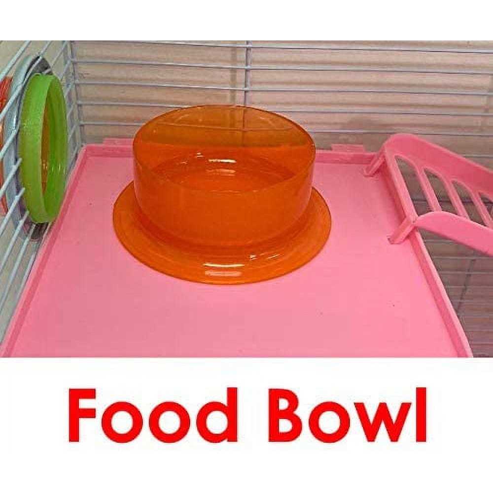 Pink 5-Levels Hamster Mouse Cage with Long Crossover Tube S3739