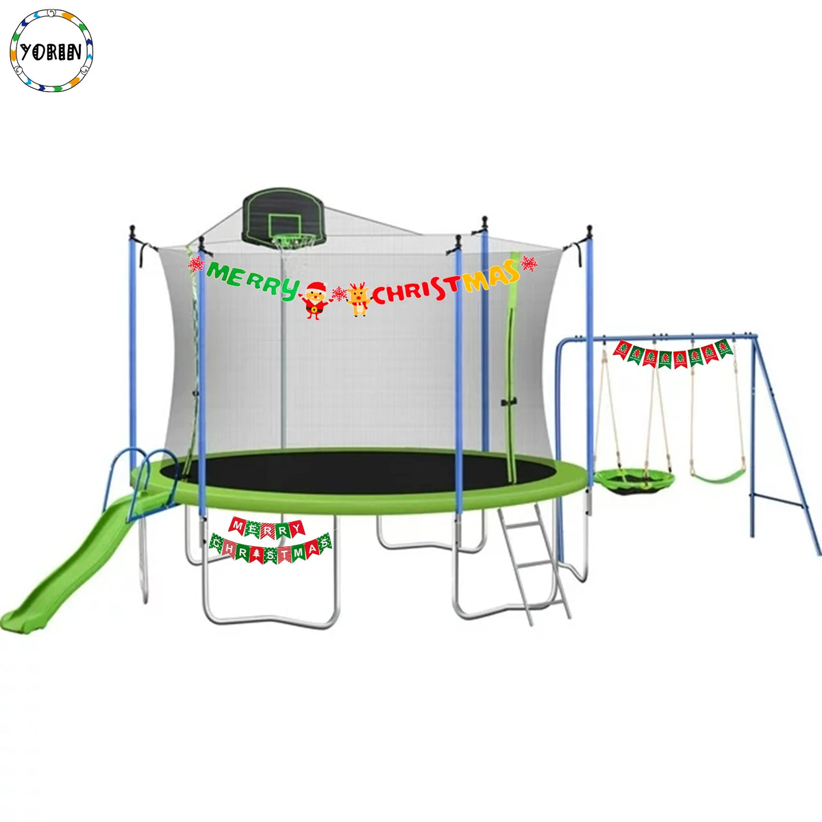 12FT 14FT Trampoline with Enclosure Net G441649