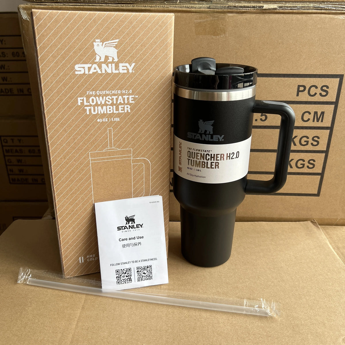 40oz Stainless Steel Tumbler Black U573