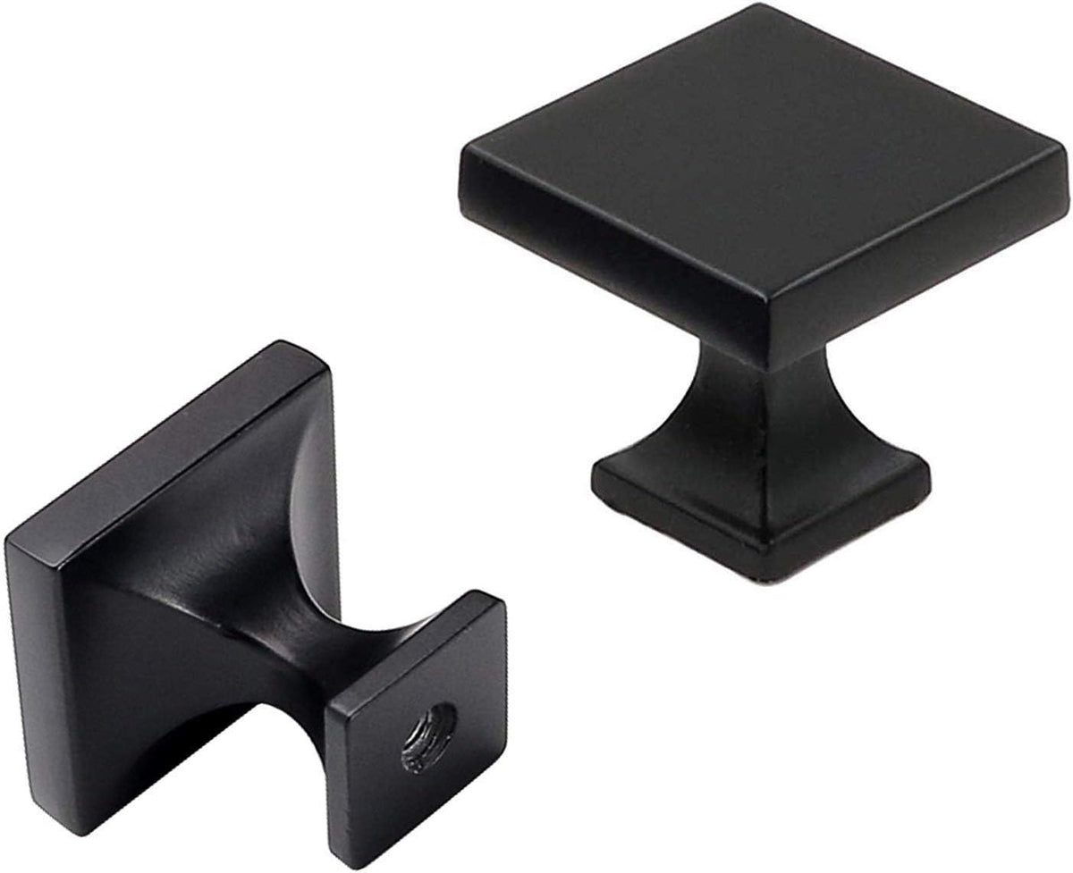 Matte Black Square Cabinet Knobs Pack of 30 W802966