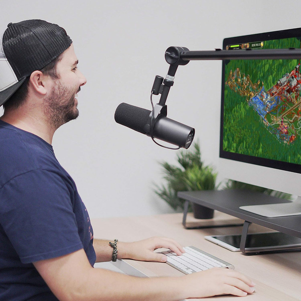 Adjustable Microphone Boom Arm with Cable Management E283372