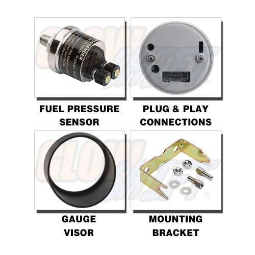100 PSI Fuel Pressure Gauge Kit with Sensor O529