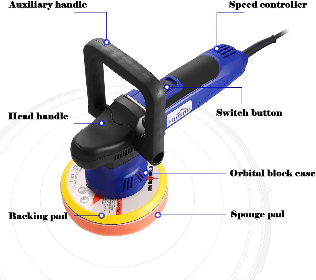 650W 6 Variable Speeds Car Polisher T12611